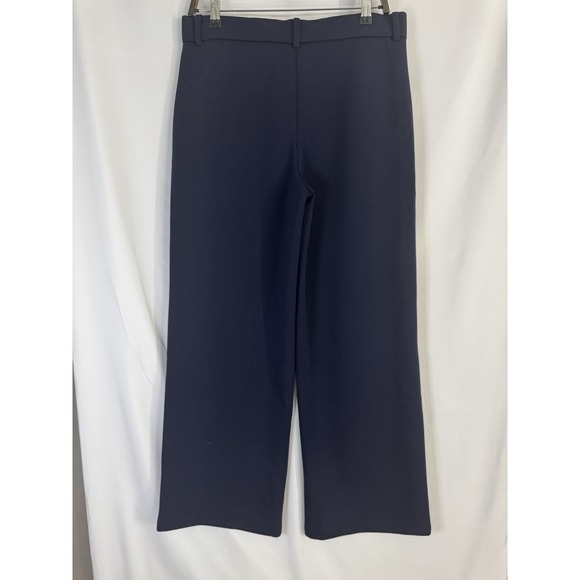 OGL Move Navy Wide Leg Pants NWT Size Large High Waist Stretch Work Casual - Picture 3 of 8
